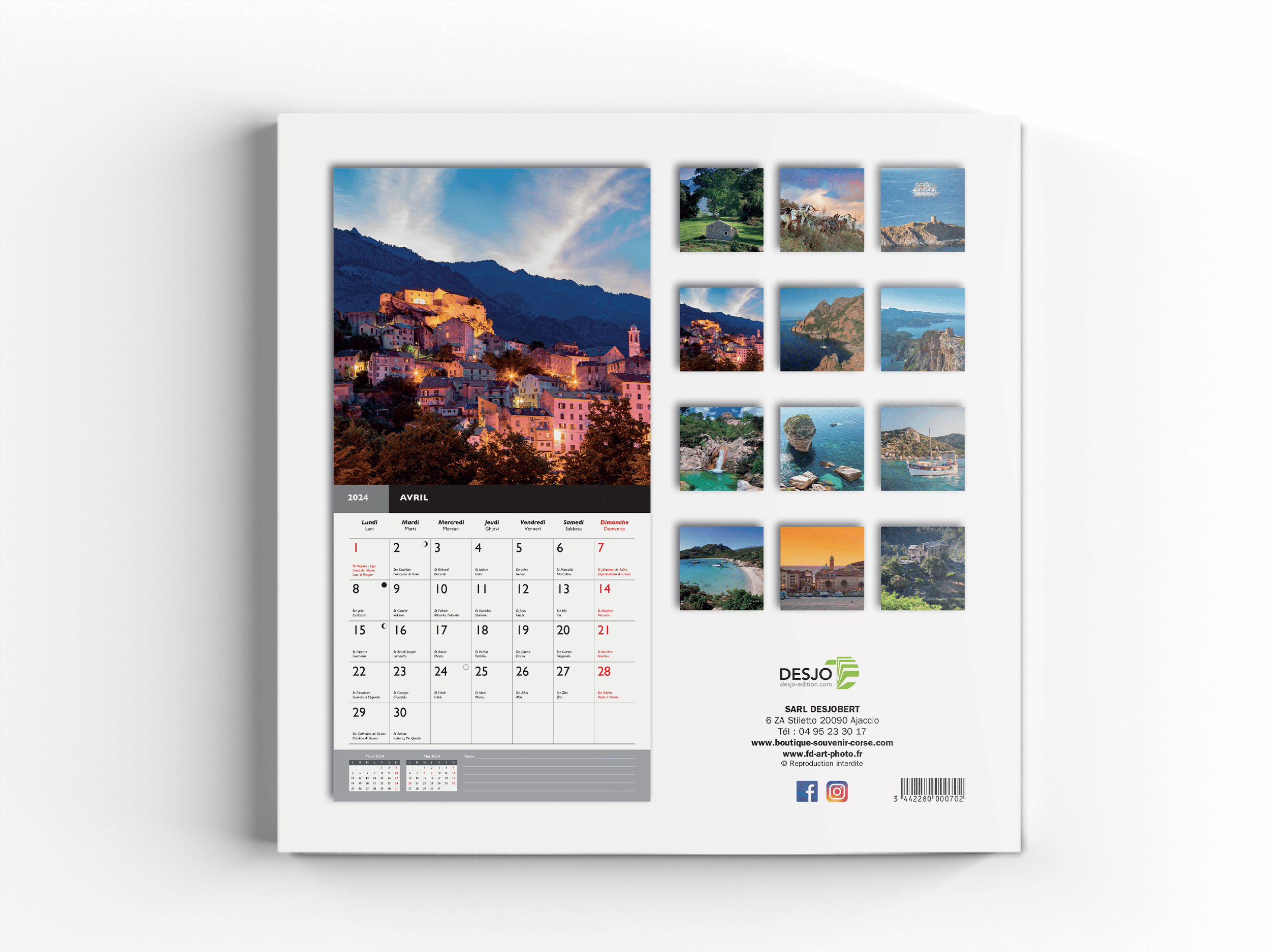Corse, île de beauté : l'agenda-calendrier (édition 2024)