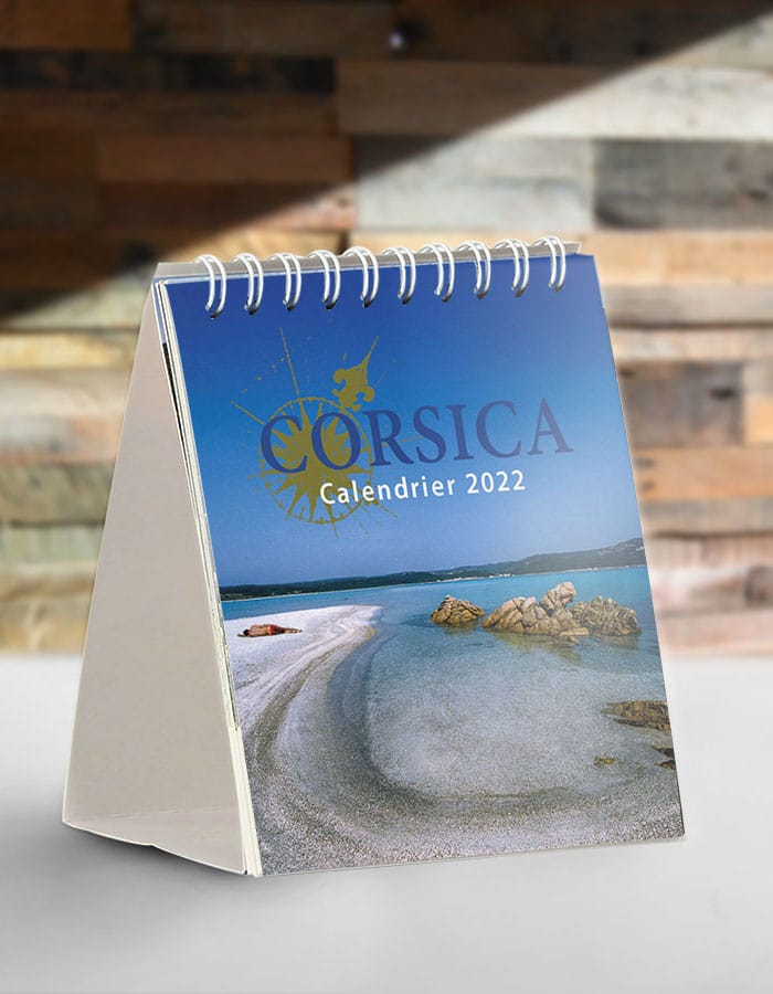 Calendrier de Table 2022  Corsica Boutique Souvenir  de 