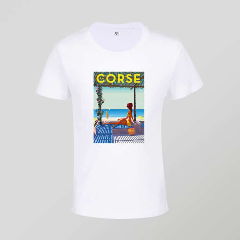 T-shirt ALATA CORSICA CORSE - Homme - Noir - Coton - Neuf Avec étiquettes